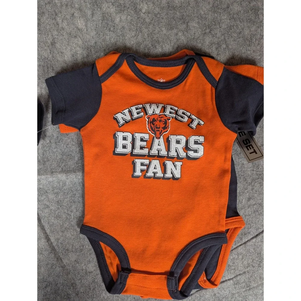 NFL Chicago Bears‎ Baby Bodysuit Orange Navy Blue 18 Months